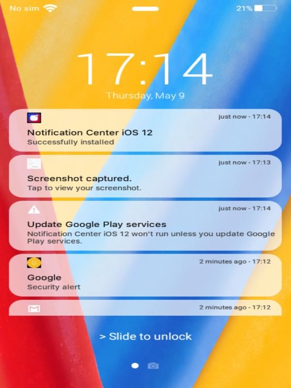 iOS Lock Screen