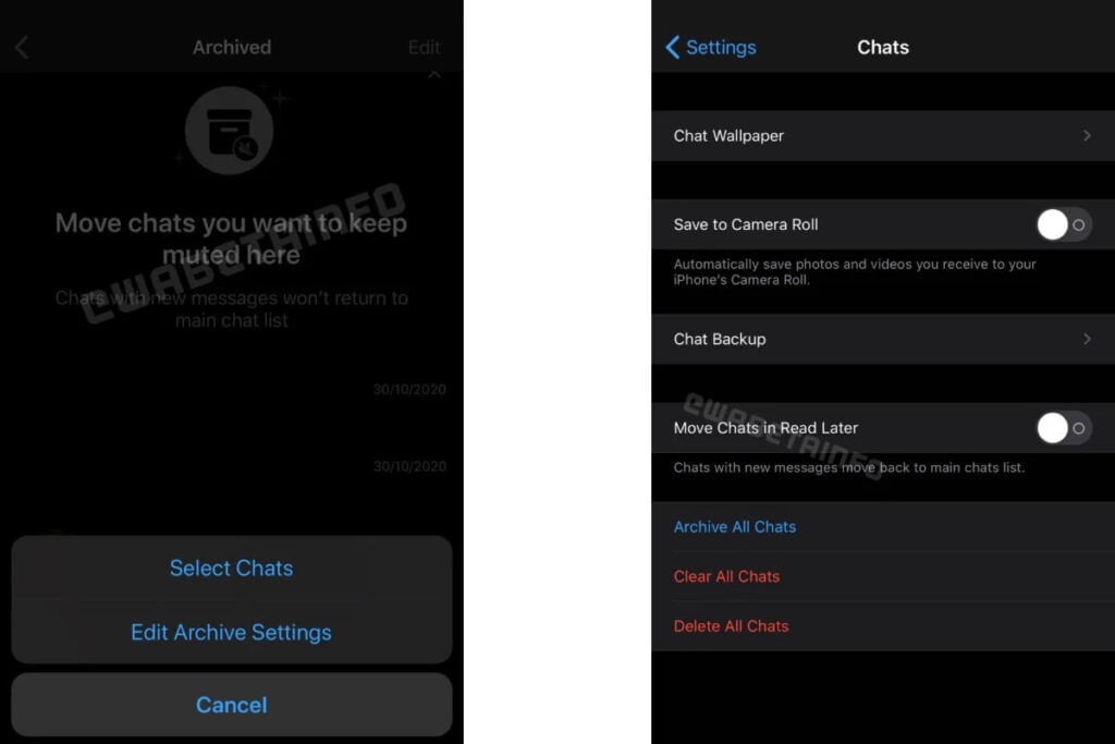 Whatsapp read later feature