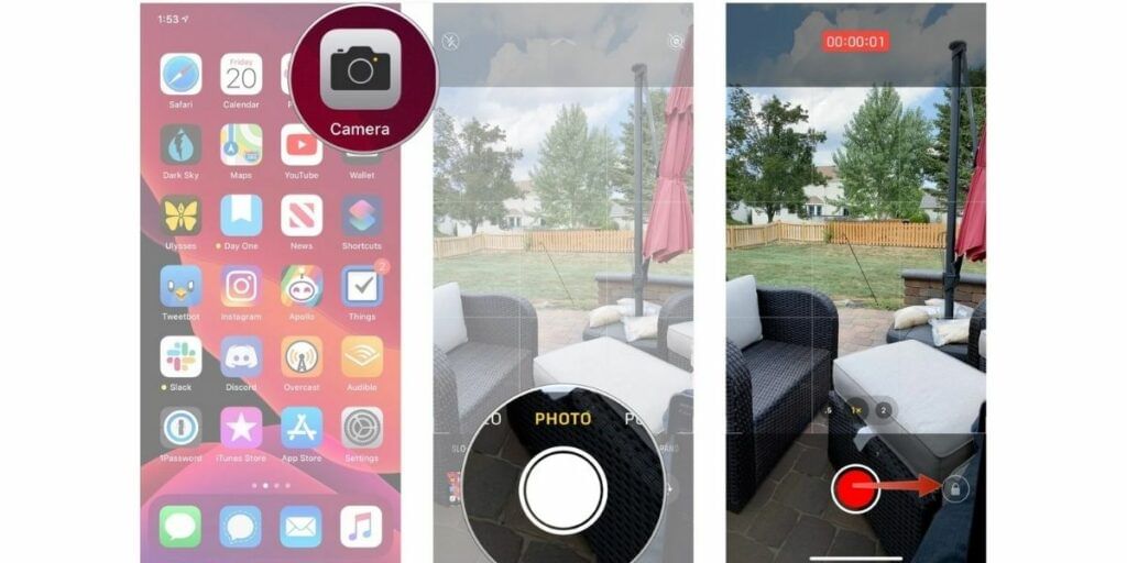 Quick take feature in iPhone 12