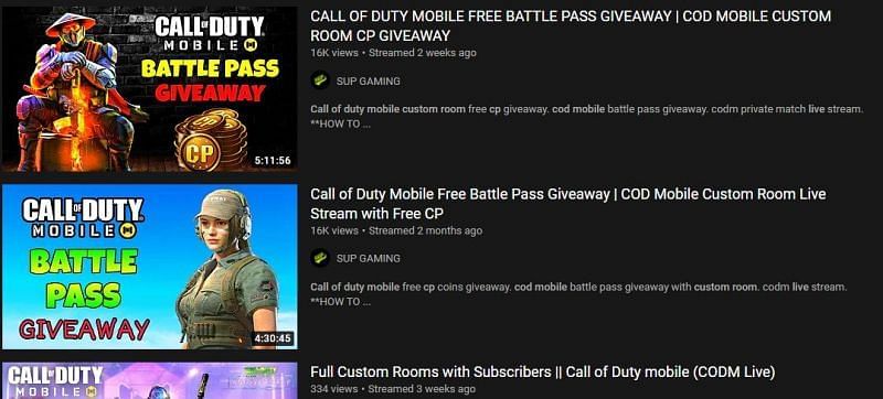 Call Of Duty Mobile CP Giveaways