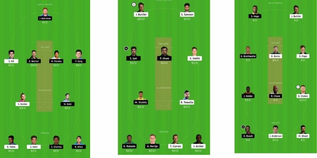 Pick maximum all rounders Dream11 team