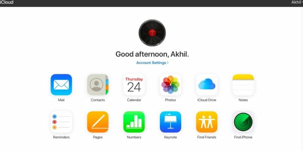 iCloud Website