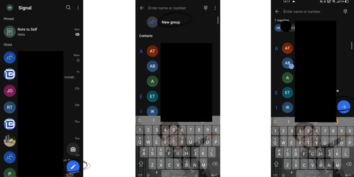 Creating New Group in Signal