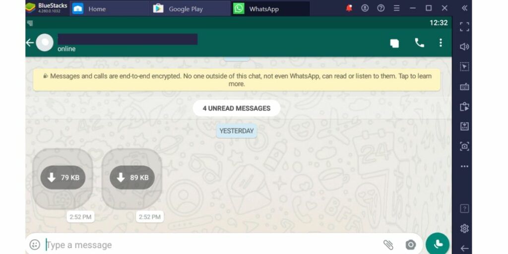Video Call on Laptop