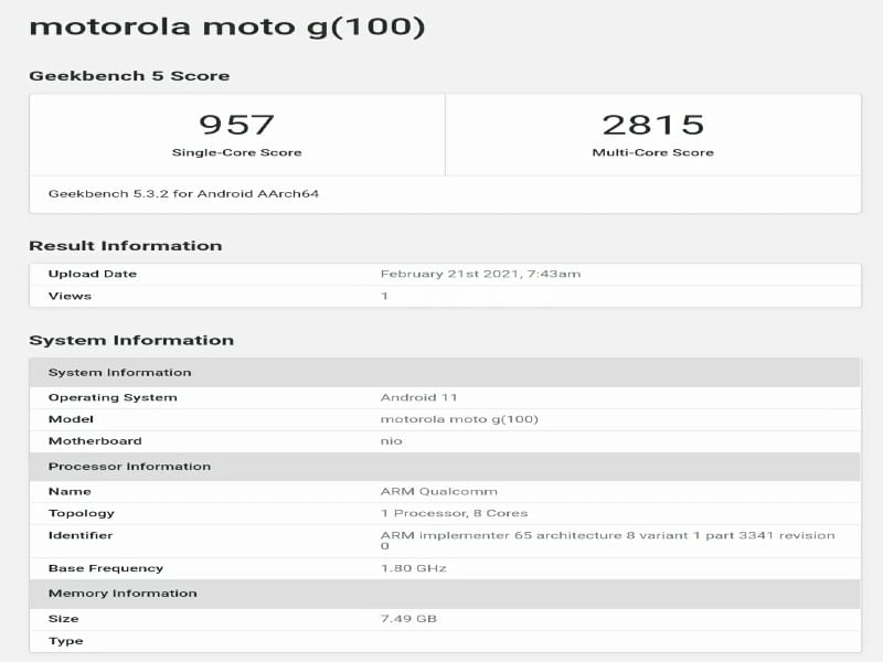 moto g100
