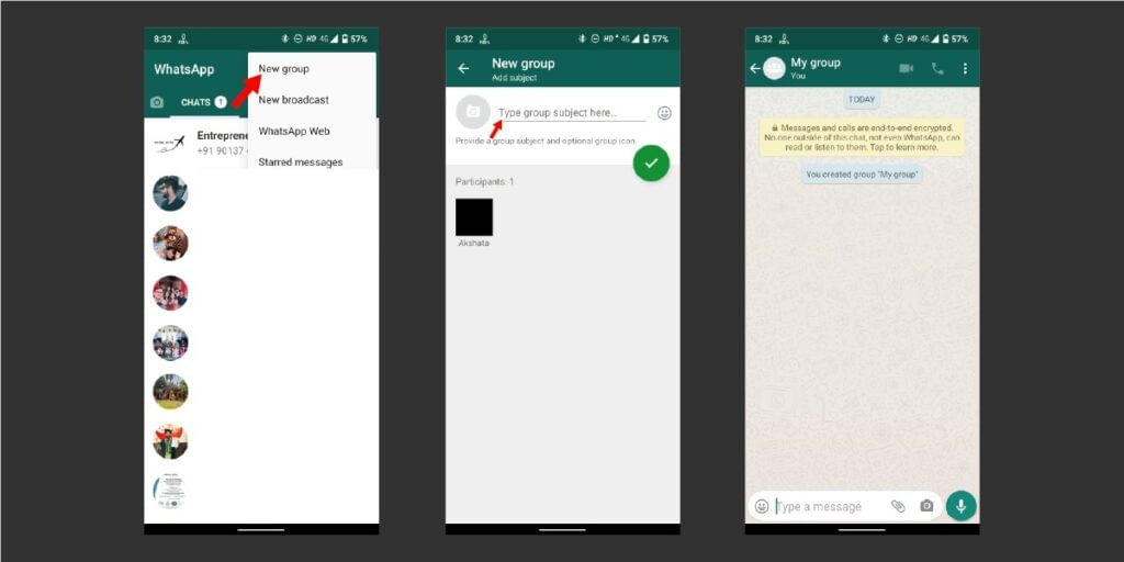 Using WhatsApp Group