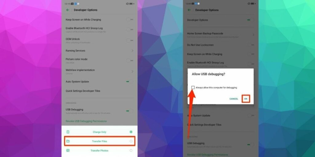 Remove Bloatware Apps Android via Allowing USB debugging
