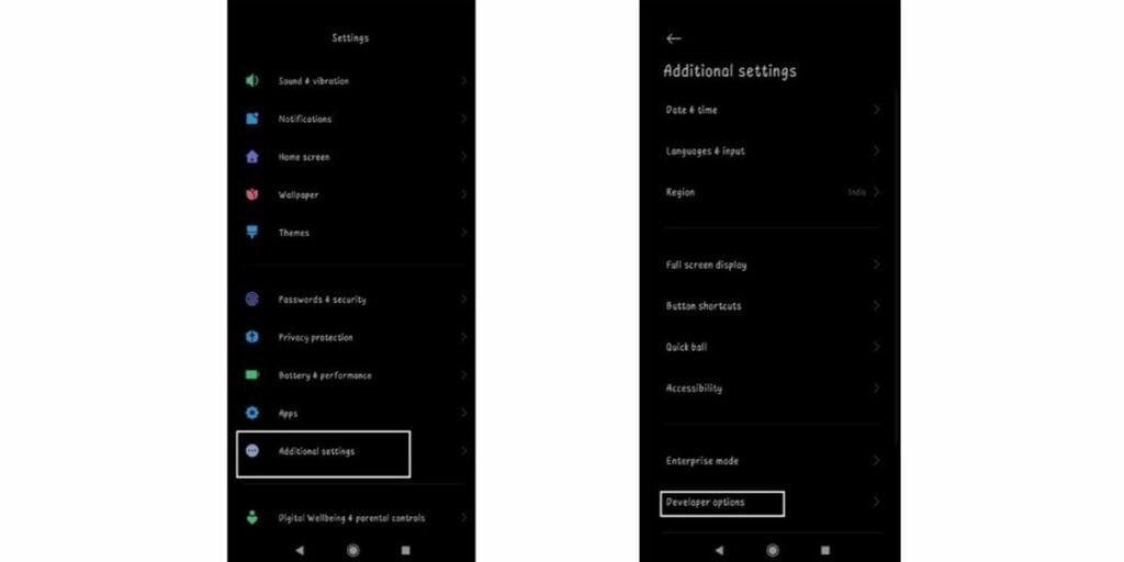 Developer Option