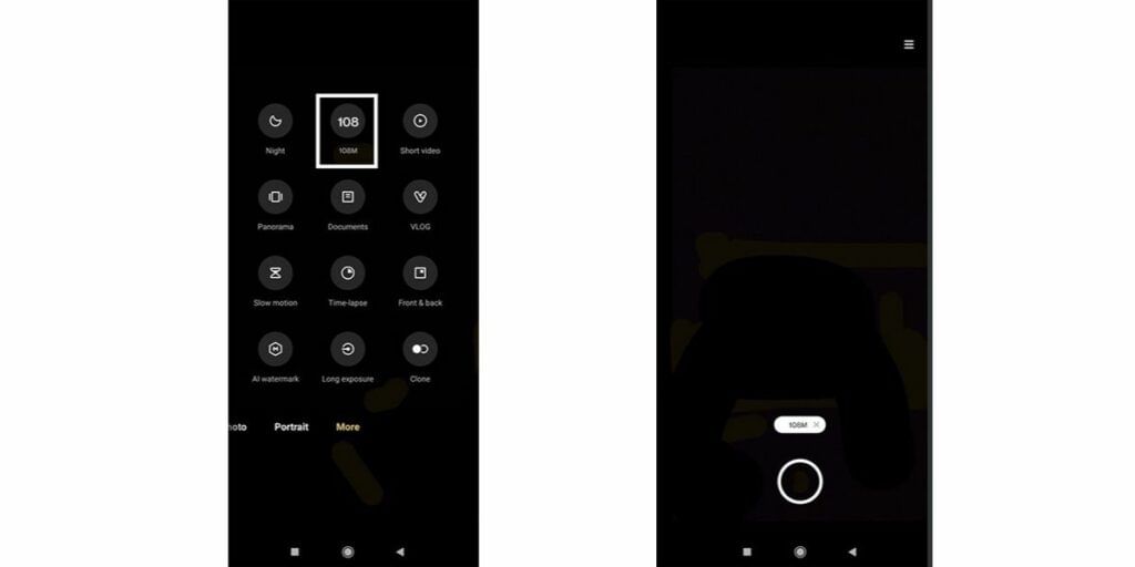 108-megapixel mode