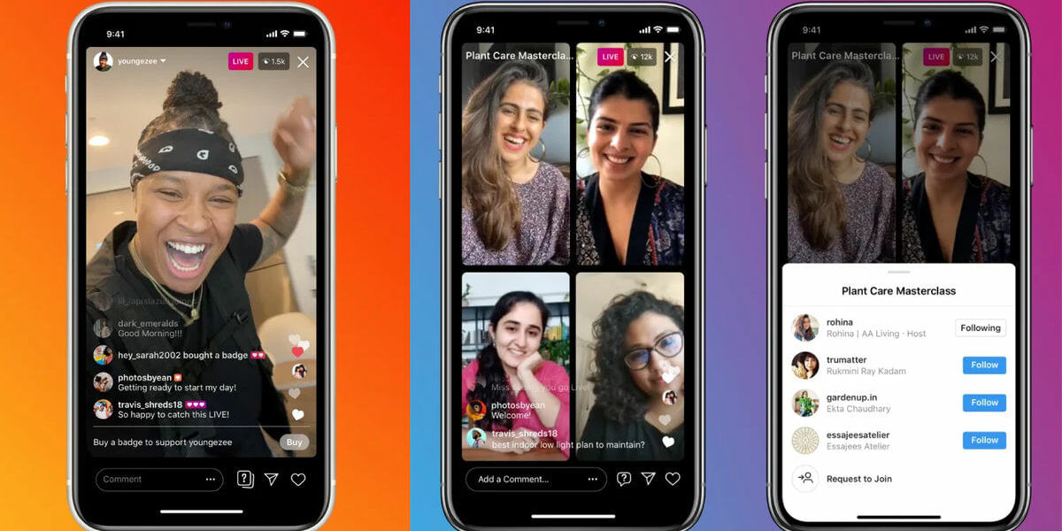 Instagram Allows Four Users To Livestream Together