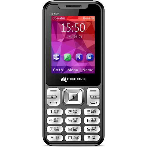 micromax x752 front