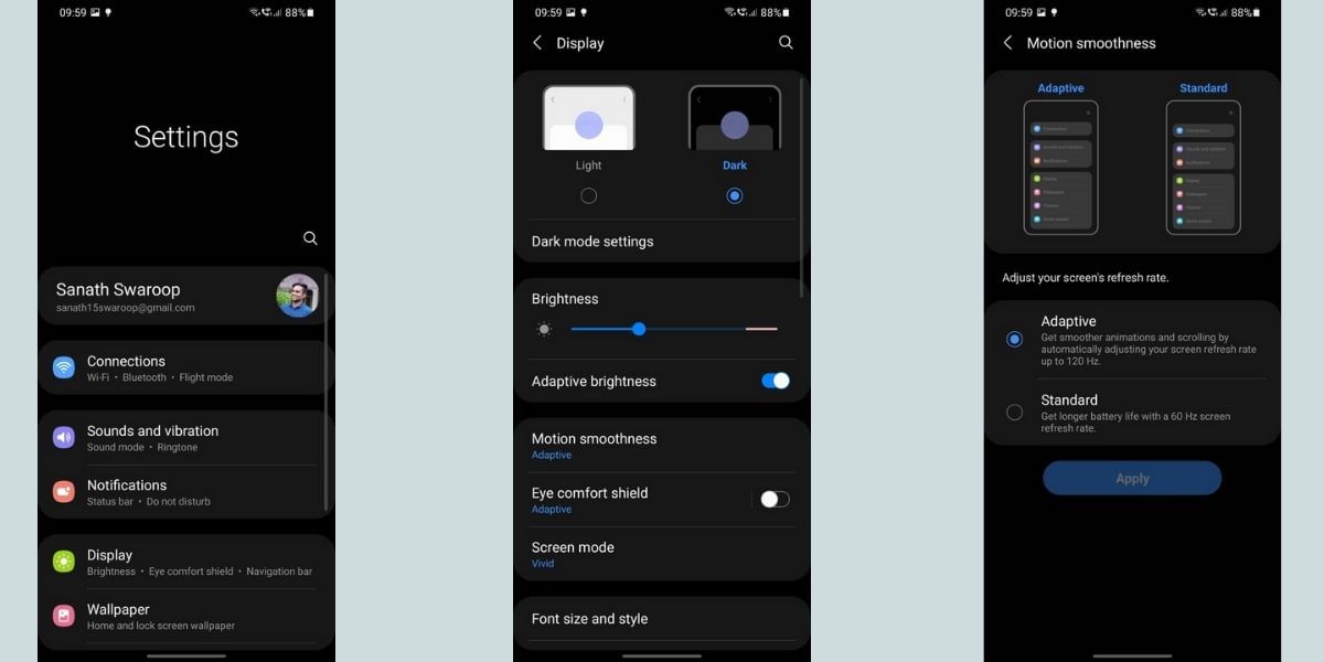 Top 5 Galaxy S21 and Galaxy S21+ Tips and Tricks to Enhance your Experience. | Adaptive Refresh Rate