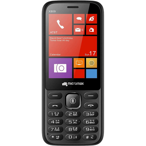 Micromax X809 Front