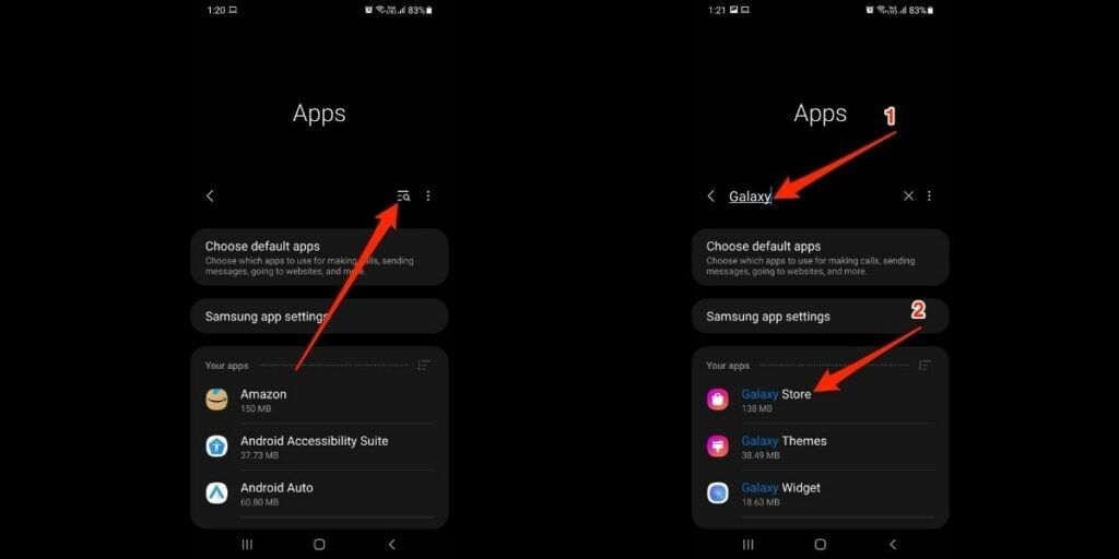 stop galaxy store from downloading apps