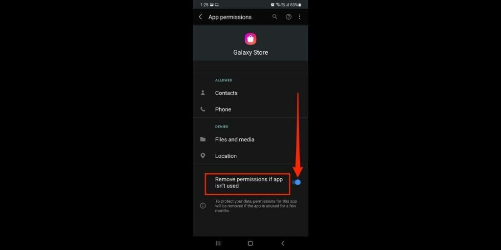 stop galaxy store from downloading apps