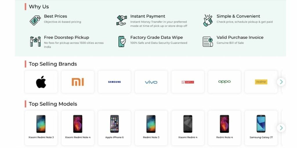 cashify to sell old phone