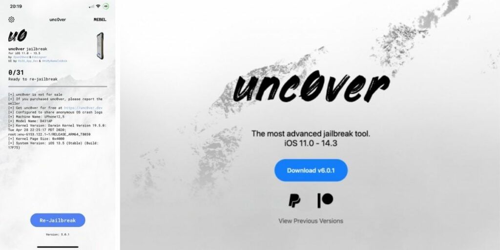 Unc0ver iPhone 12