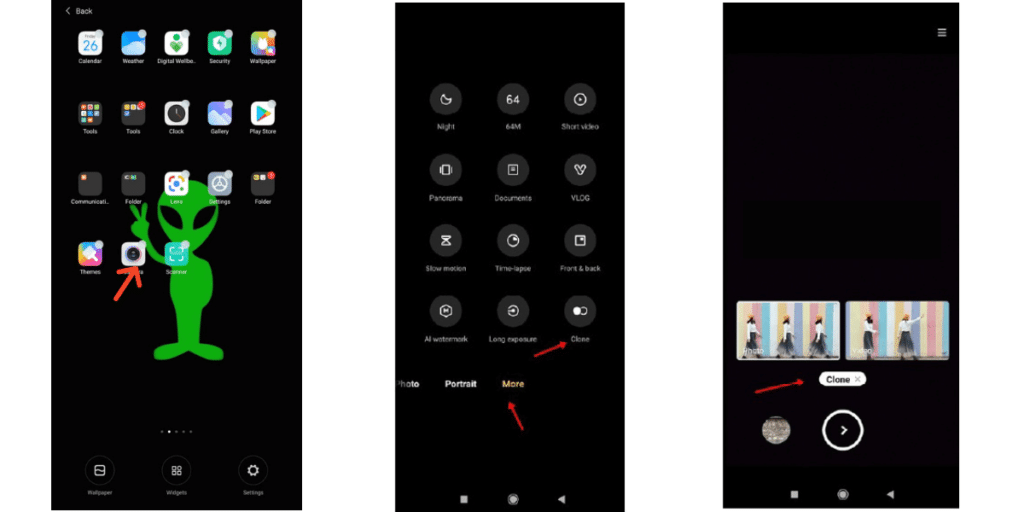 miui magic clone option in camera