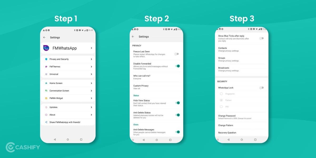 Privacy in FM Whatsapp