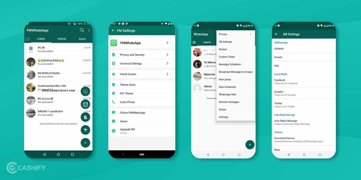 Other mod features in FM Whatsapp