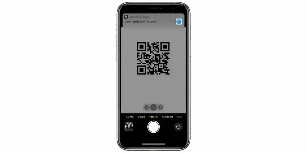 Hidden Code Scanner app on iPhone