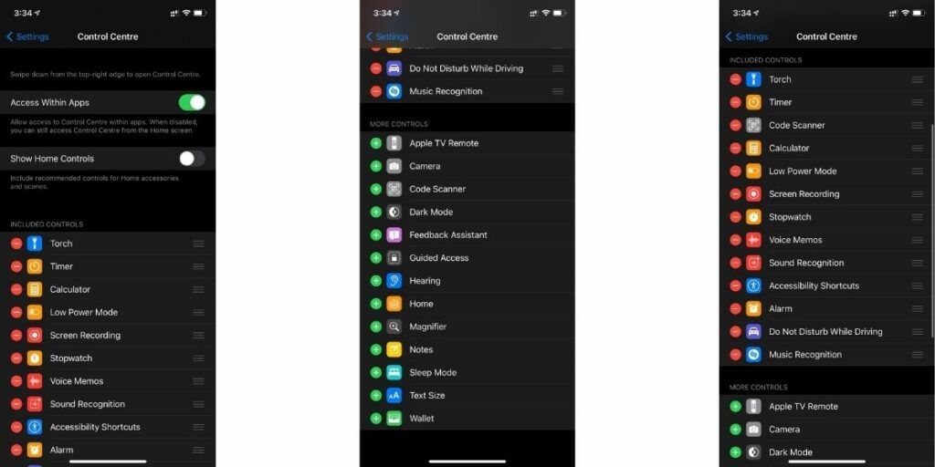 Add Code Scanner app to control pannel