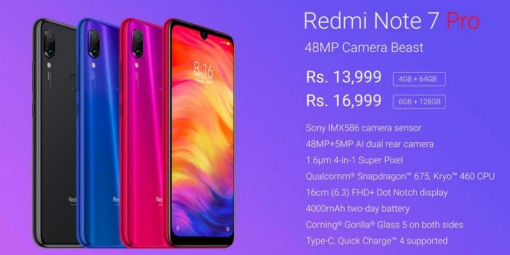 Redmi Note 7 Pro Specs