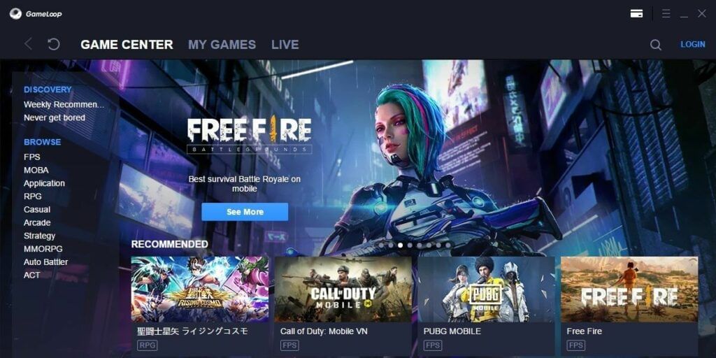 gameloop emulator for free fire