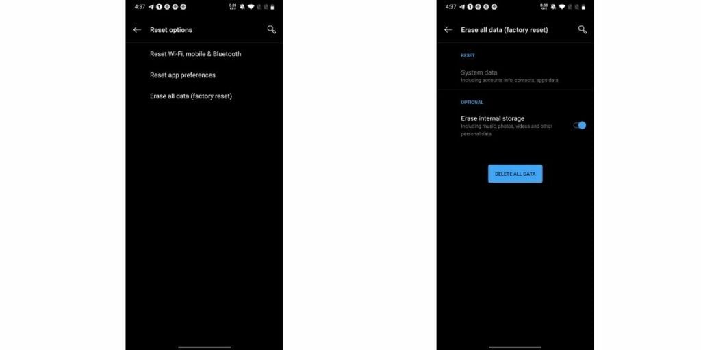 reset your oneplus 9 smartphone
