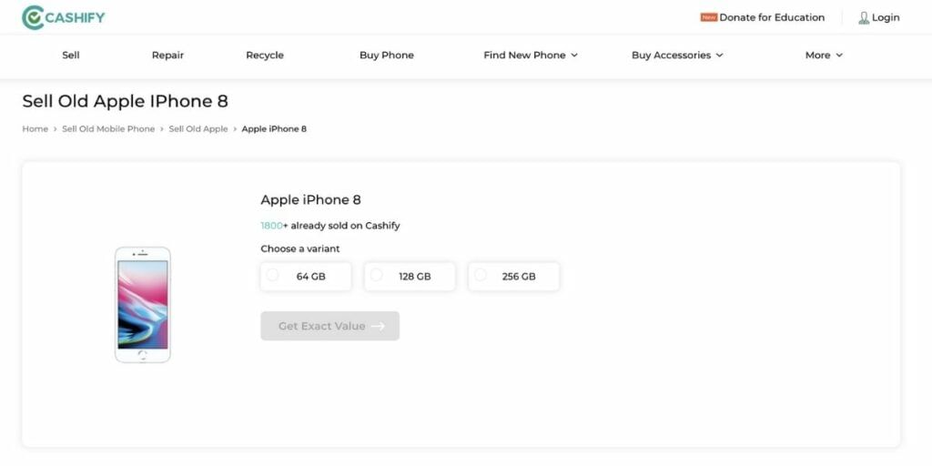 Sell iPhone 8