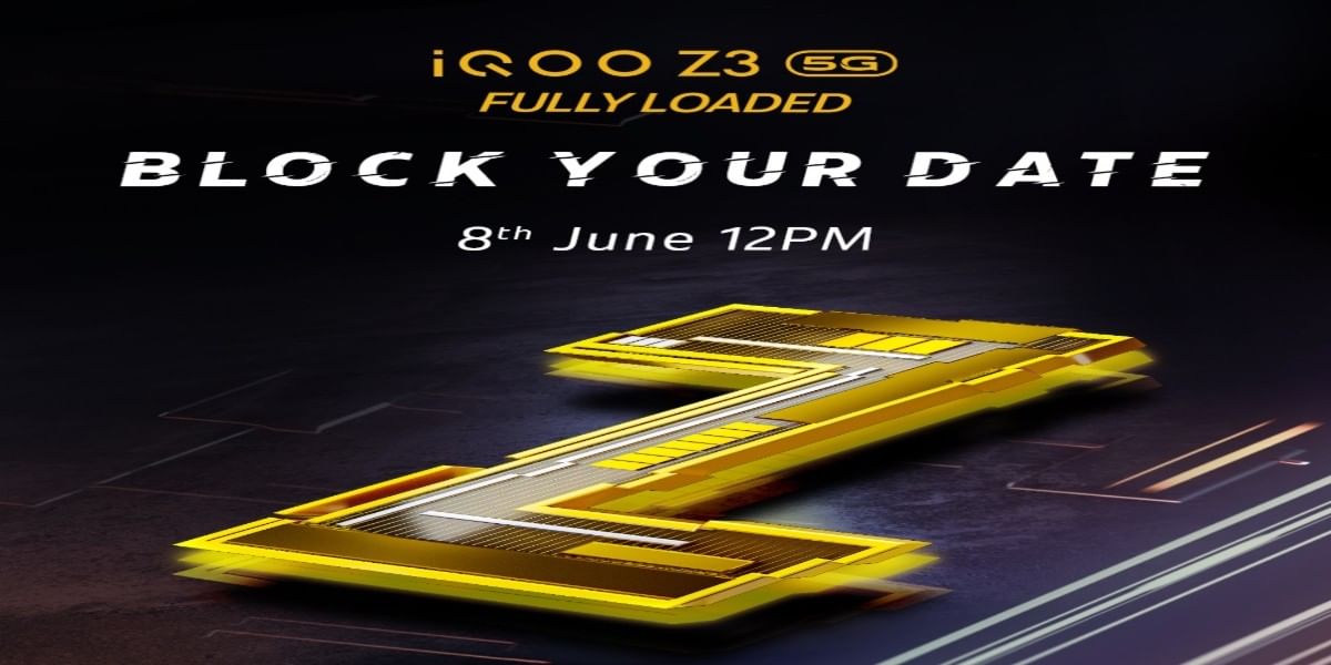iQOO Z3 Officially Confirmed To Launch In India on June 8