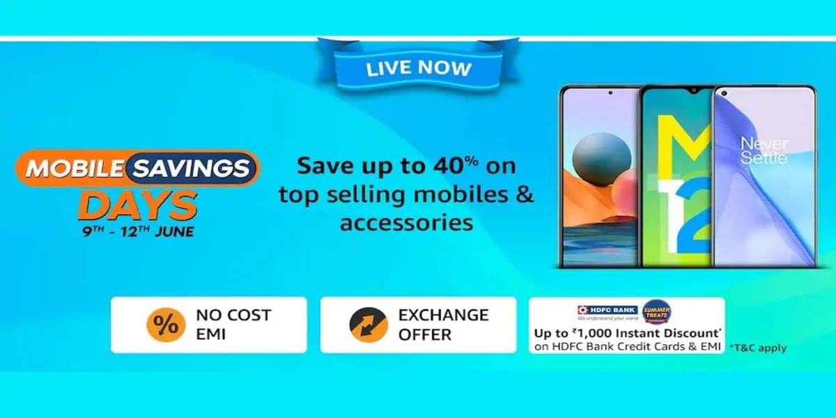 Amazon Mobile Savings Day Sale 2021: Offers Upto 40% Savings on Smartphones and More