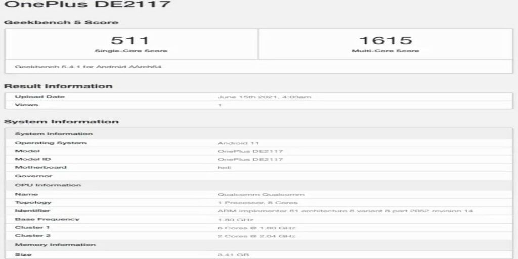 NORD N200 Geekbench