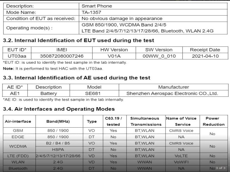US FCC Nokia C30