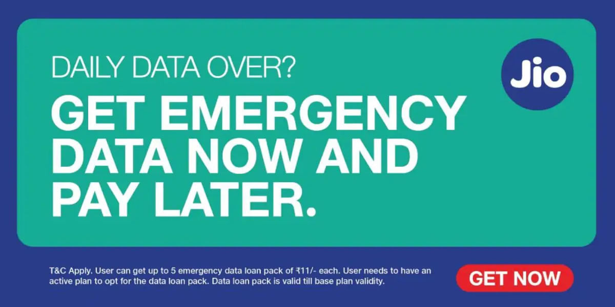 Jio Emergency Data Loan Is Here: How To Avail And More