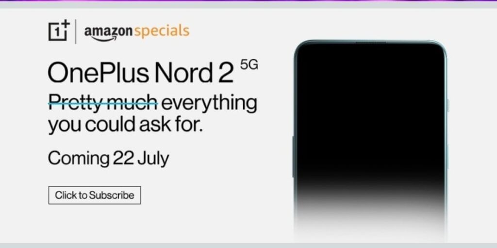 OnePlus Nord 2 5G Amazon Listing
