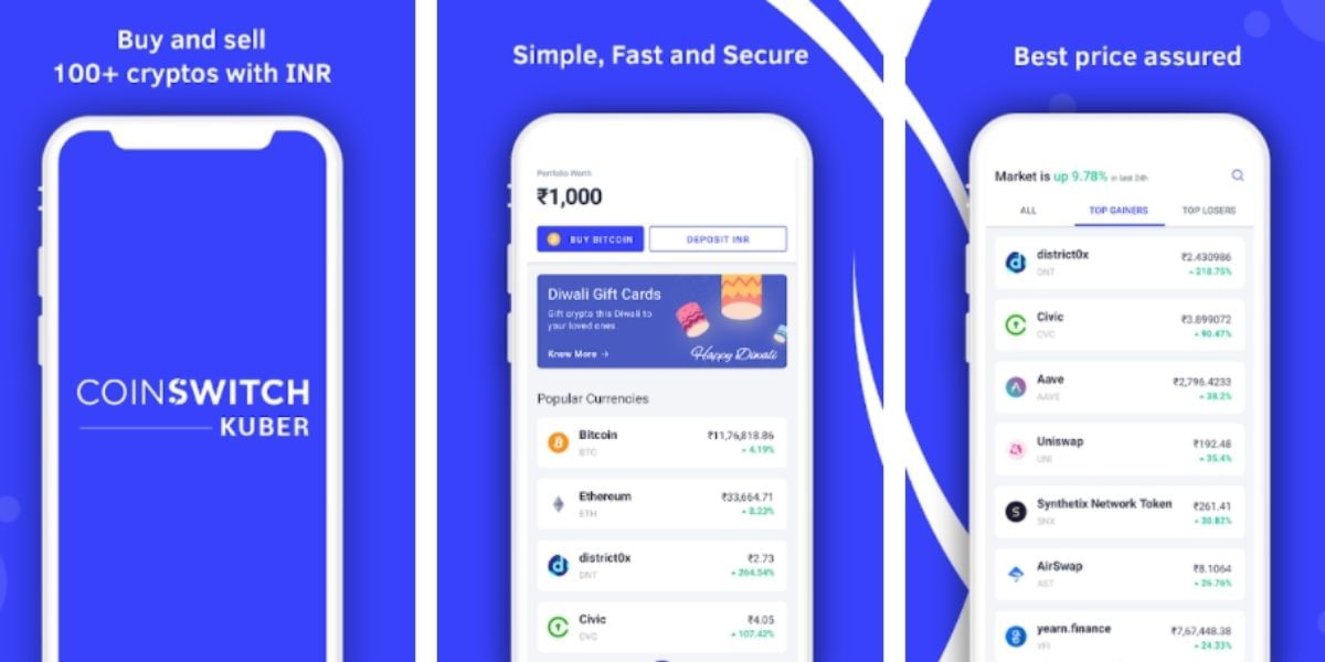 CoinSwithc Kuber Cryptocurrency Exchange in India