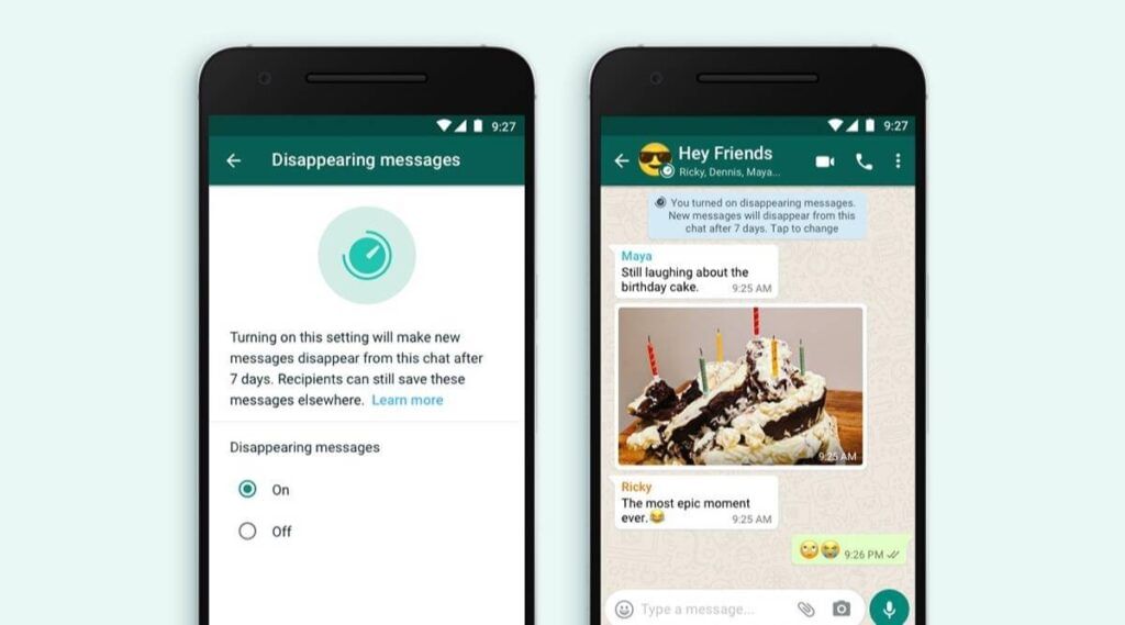 WhatsApp Disappearing Feature