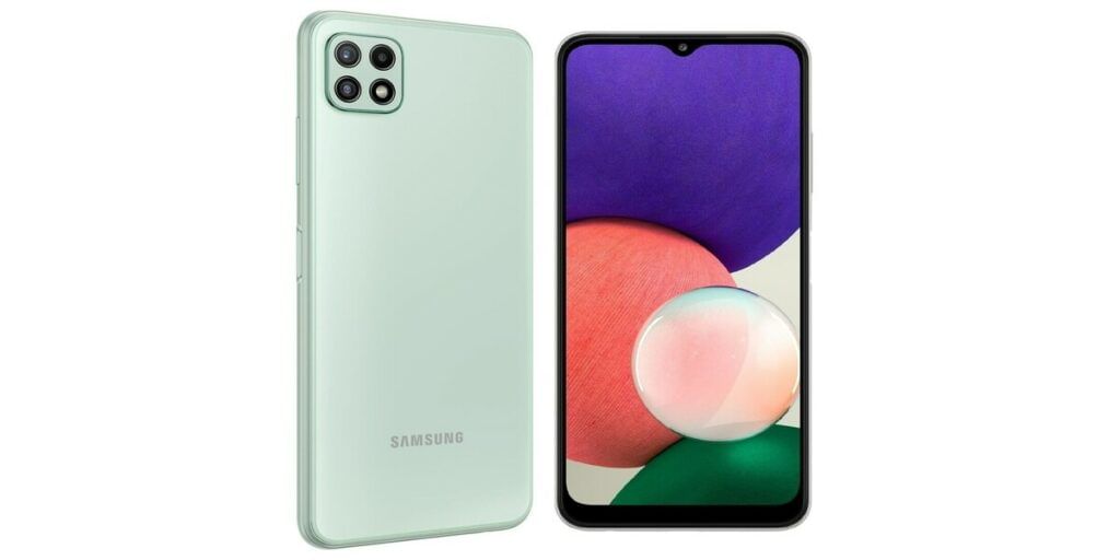 Samsung Galaxy A22 5G Front And Back Design