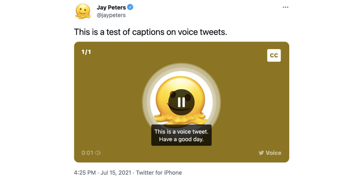 Twitter Finally Launches Captions For Voice Tweets