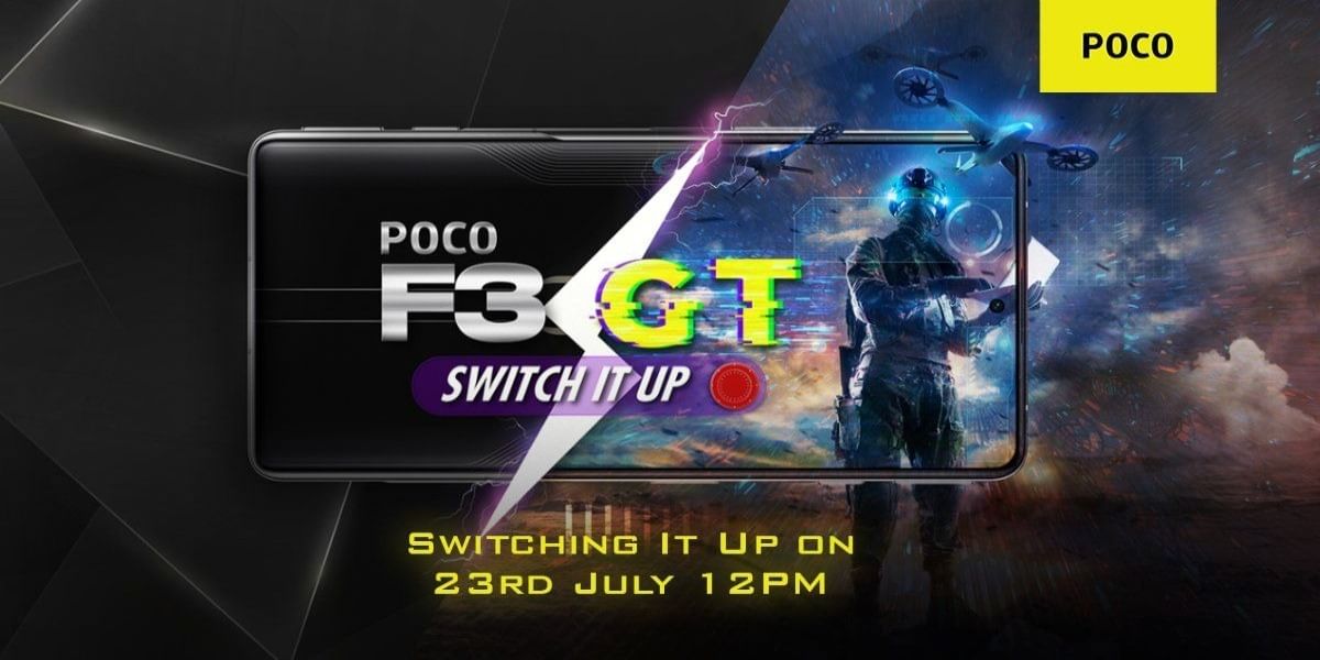 Poco F3 GT Design and Specs Teased on Flipkart Ahead of Launch on July 23