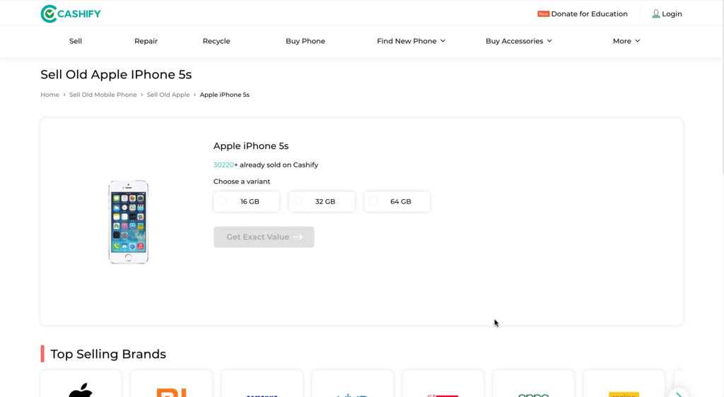 Sell iPhone 5s
