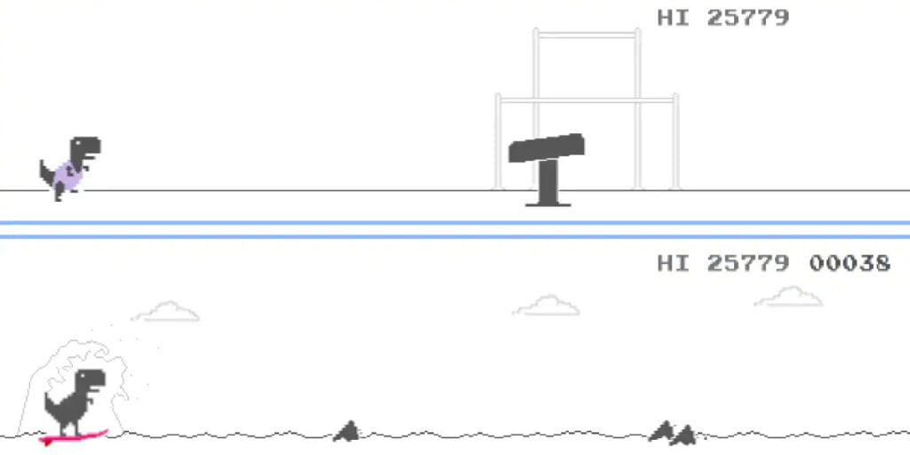 Google Chrome Dinosaur Game Olympics Themed Events
