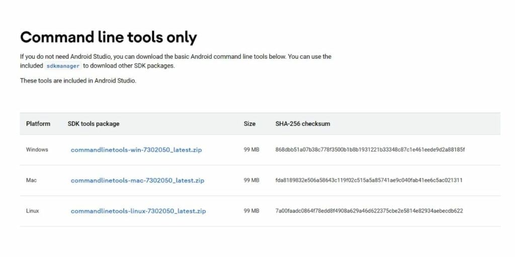 Android SDK tools