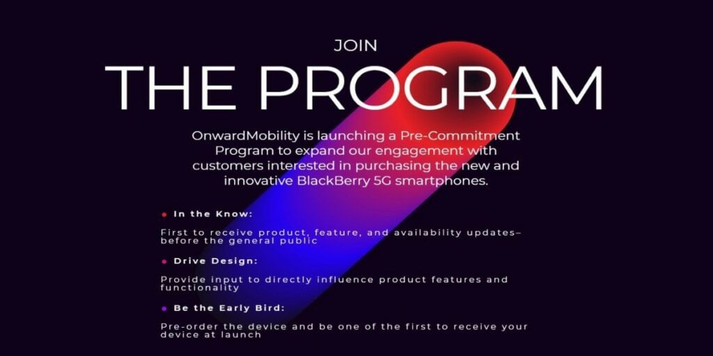 onward mobility program - blackberry