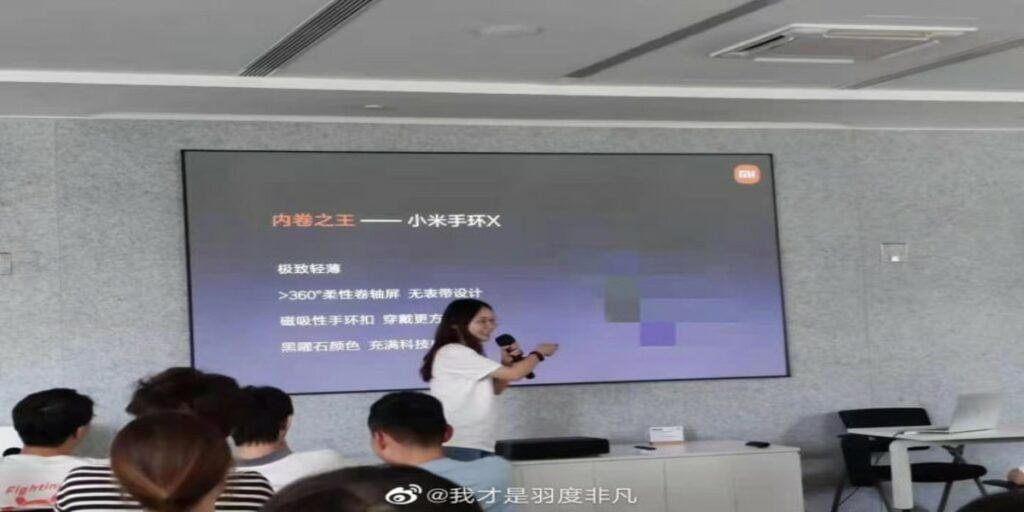 xiaomi mi band x slide presentation