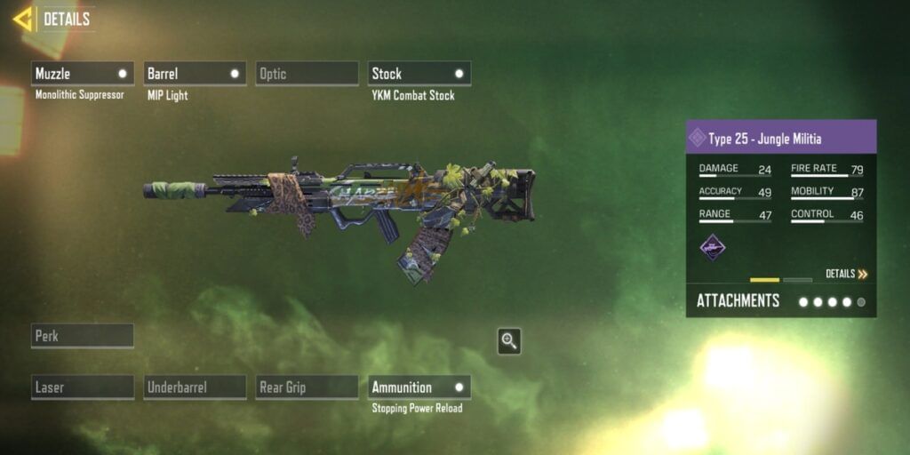 Call of Duty Mobile Season 6 Type 25