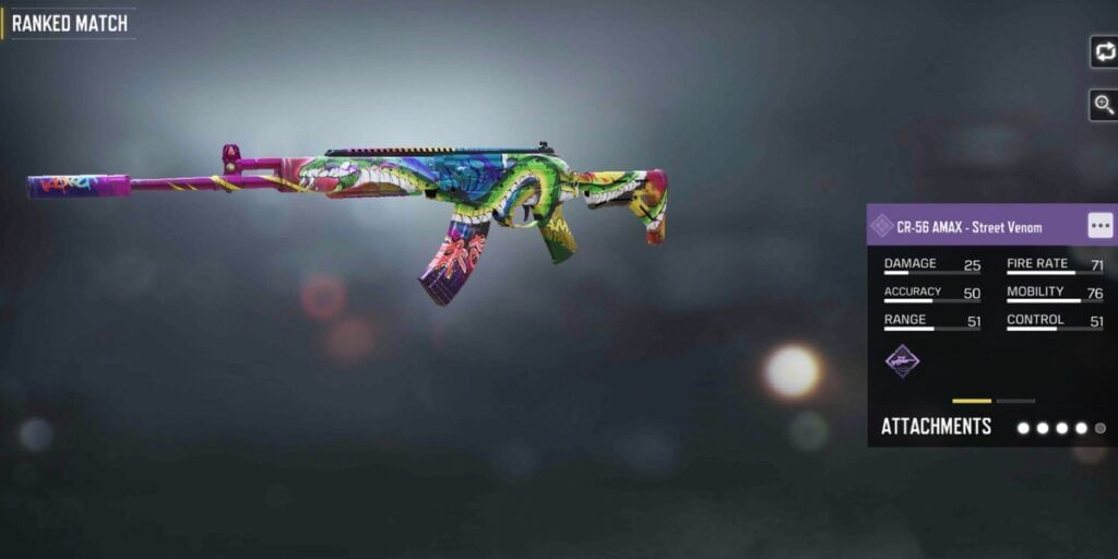 Call of Duty Mobile Ranked Series 3 CR-56 AMAX - Street Venom