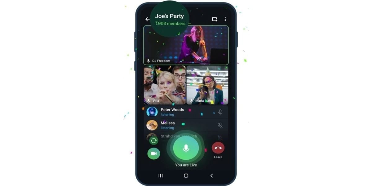 Telegram Update Now Lets 1,000 People to Join the Group Video Call