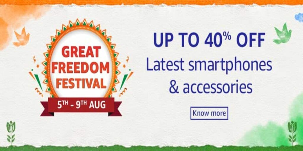 Amazon Great Freedom Festival Sale Will Bring 40 Percent Discount On Smartphones And Accessories